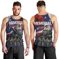 United States Memorial Day Men Tank Top Bald Eagle US Soldier-Honor and Remember The Fallen