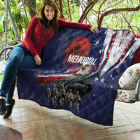 United States Memorial Day Quilt Bald Eagle US Soldier-Honor and Remember The Fallen