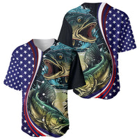 Bass Fishing Baseball Jersey Double Largemouth Bass Old Style - Wonder Print Shop