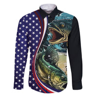 Bass Fishing Family Matching Puletasi and Hawaiian Shirt Double Largemouth Bass Old Style - Wonder Print Shop