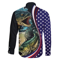 Bass Fishing Family Matching Puletasi and Hawaiian Shirt Double Largemouth Bass Old Style - Wonder Print Shop
