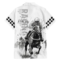 Kentucky Horses Racing Family Matching Summer Maxi Dress and Hawaiian Shirt Jockey Drawing Style - Wonder Print Shop