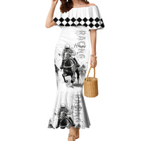 Kentucky Horses Racing Mermaid Dress Jockey Drawing Style - Wonder Print Shop