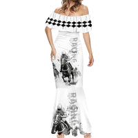 Kentucky Horses Racing Mermaid Dress Jockey Drawing Style - Wonder Print Shop