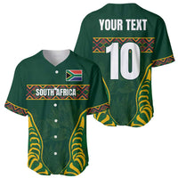 Custom South Africa Rugby Baseball Jersey Springboks Spirit and King Protea