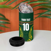 Custom South Africa Rugby 4 in 1 Can Cooler Tumbler Springboks Spirit and King Protea
