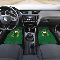 Custom South Africa Rugby Car Mats Springboks Spirit and King Protea