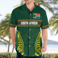 Custom South Africa Rugby Hawaiian Shirt Springboks Spirit and King Protea
