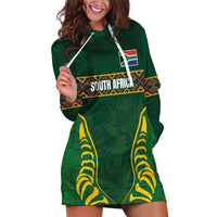 Custom South Africa Rugby Hoodie Dress Springboks Spirit and King Protea