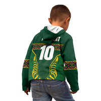 Custom South Africa Rugby Kid Hoodie Springboks Spirit and King Protea