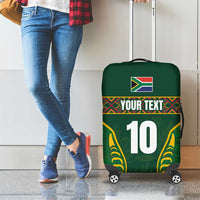 Custom South Africa Rugby Luggage Cover Springboks Spirit and King Protea