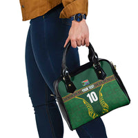 Custom South Africa Rugby Shoulder Handbag Springboks Spirit and King Protea