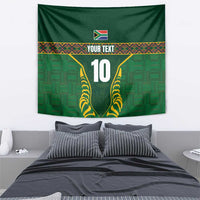 Custom South Africa Rugby Tapestry Springboks Spirit and King Protea