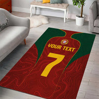 Custom Portugal Football Area Rug A Selecao das Quinas