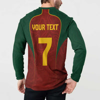 Custom Portugal Football Button Sweatshirt A Selecao das Quinas