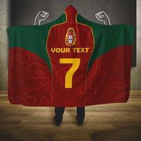 Custom Portugal Football Hooded Blanket A Selecao das Quinas