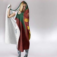Custom Portugal Football Hooded Blanket A Selecao das Quinas