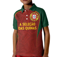 Custom Portugal Football Kid Polo Shirt A Selecao das Quinas