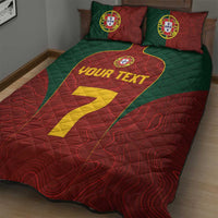Custom Portugal Football Quilt Bed Set A Selecao das Quinas