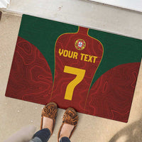 Custom Portugal Football Rubber Doormat A Selecao das Quinas