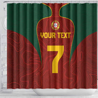 Custom Portugal Football Shower Curtain A Selecao das Quinas