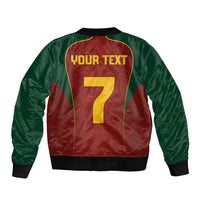 Custom Portugal Football Sleeve Zip Bomber Jacket A Selecao das Quinas