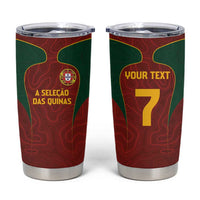 Custom Portugal Football Tumbler Cup A Selecao das Quinas