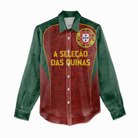 Custom Portugal Football Women Casual Shirt A Selecao das Quinas