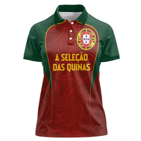 Custom Portugal Football Women Polo Shirt A Selecao das Quinas