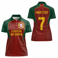 Custom Portugal Football Women Polo Shirt A Selecao das Quinas