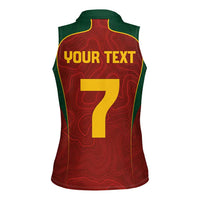 Custom Portugal Football Women Sleeveless Polo Shirt A Selecao das Quinas
