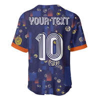 Custom Netherlands Football Baseball Jersey Starry Night Style