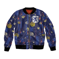 Custom Netherlands Football Bomber Jacket Starry Night Style