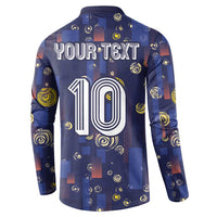 Custom Netherlands Football Button Sweatshirt Starry Night Style