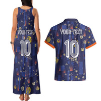Custom Netherlands Football Couples Matching Tank Maxi Dress and Hawaiian Shirt Starry Night Style