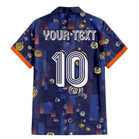 Custom Netherlands Football Family Matching Mermaid Dress and Hawaiian Shirt Starry Night Style