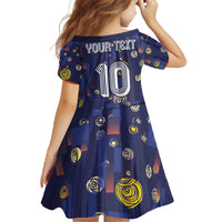 Custom Netherlands Football Family Matching Off The Shoulder Long Sleeve Dress and Hawaiian Shirt Starry Night Style