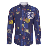 Custom Netherlands Football Family Matching Puletasi and Hawaiian Shirt Starry Night Style