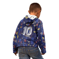 Custom Netherlands Football Kid Hoodie Starry Night Style