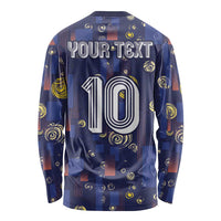 Custom Netherlands Football Long Sleeve Shirt Starry Night Style