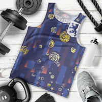 Custom Netherlands Football Men Tank Top Starry Night Style