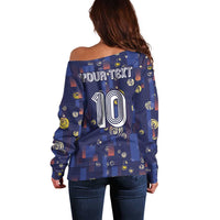 Custom Netherlands Football Off Shoulder Sweater Starry Night Style