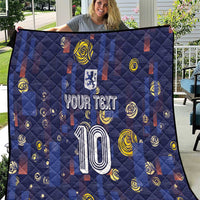 Custom Netherlands Football Quilt Starry Night Style