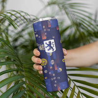 Custom Netherlands Football Skinny Tumbler Starry Night Style