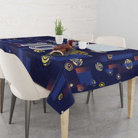 Custom Netherlands Football Tablecloth Starry Night Style