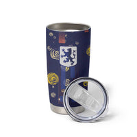 Custom Netherlands Football Tumbler Cup Starry Night Style