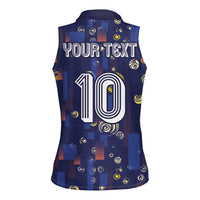 Custom Netherlands Football Women Sleeveless Polo Shirt Starry Night Style