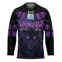 Custom Uruguay National Football Hockey Jersey La Celeste South America Wildcat Neon Graphic