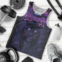 Custom Uruguay National Football Men Tank Top La Celeste South America Wildcat Neon Graphic