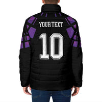 Custom Uruguay National Football Padded Jacket La Celeste South America Wildcat Neon Graphic